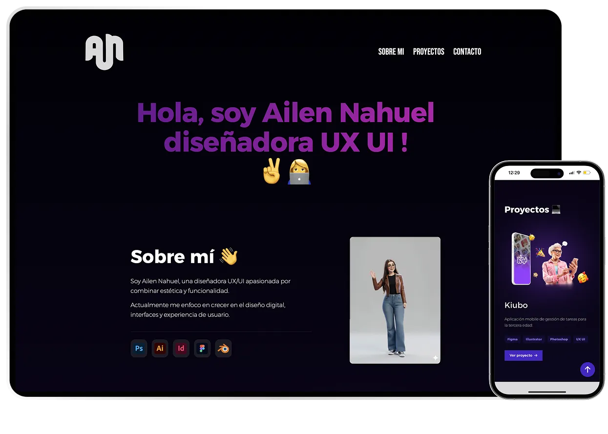 Vista previa del proyecto Ailenahuel.cl