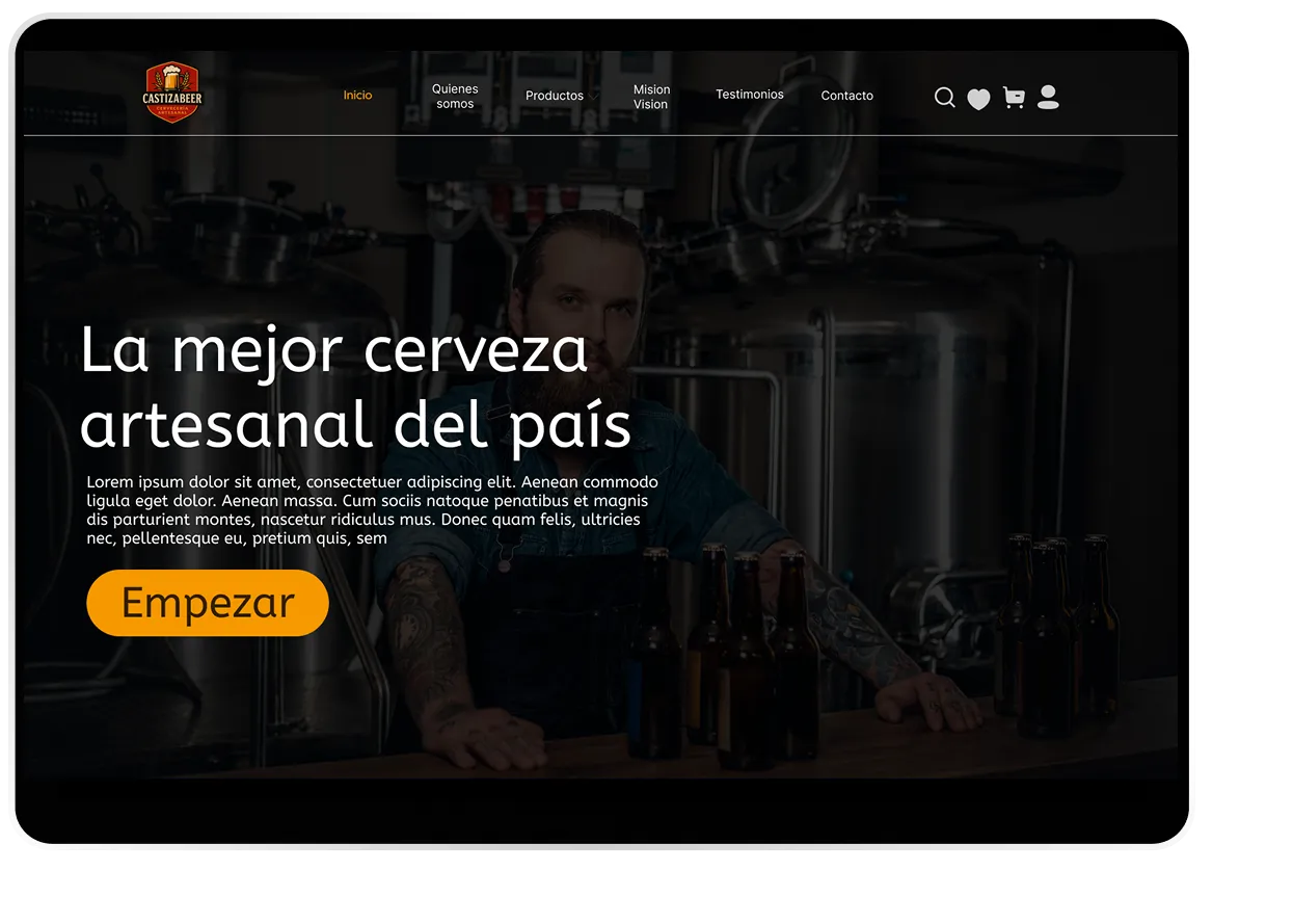Vista previa del proyecto Castiza Beer